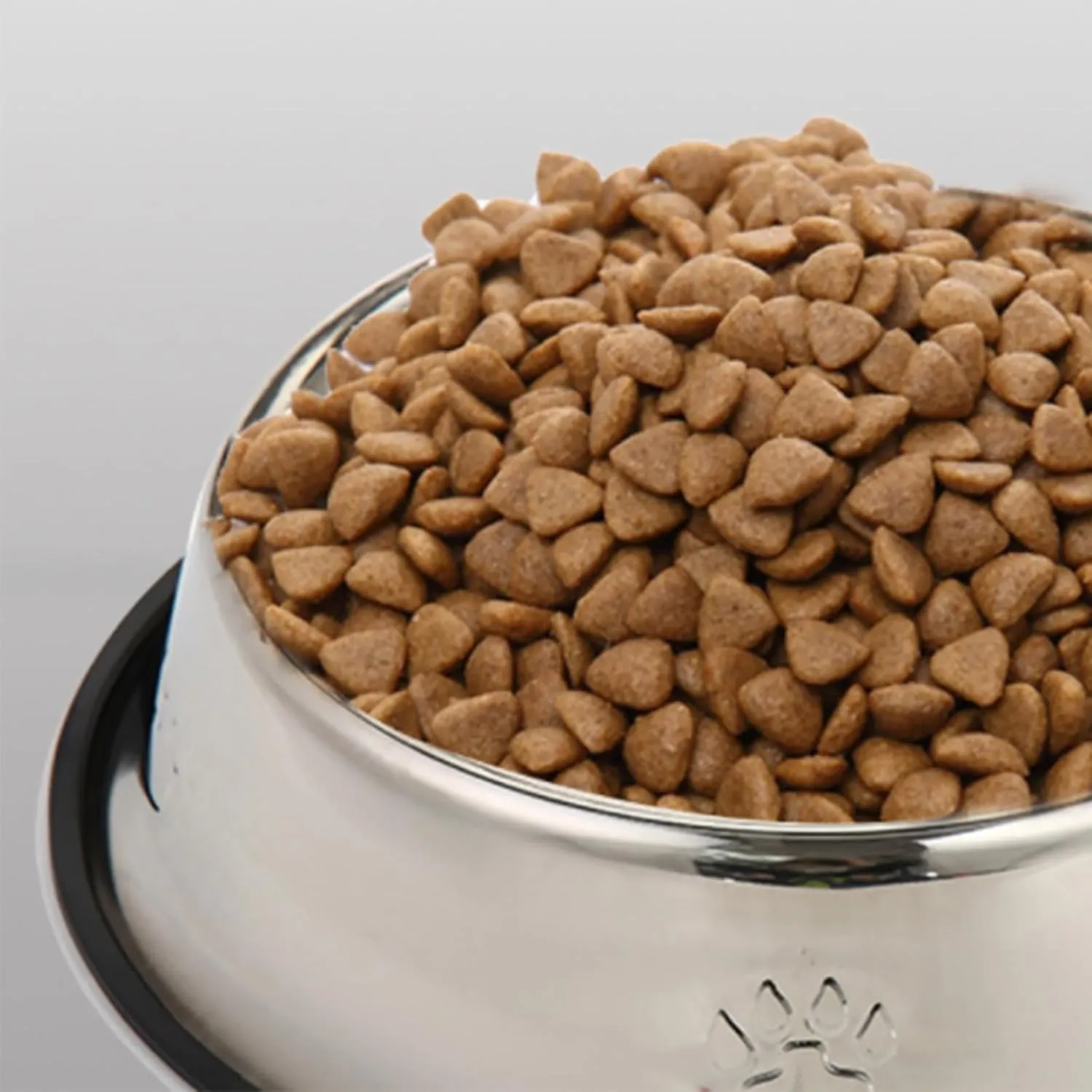 2 Pack Stainless Steel Dog Bowl with Rubber Base for Food and Water, Pet Food Container, for Small/Medium Dogs or Cats Rabbit (2PCS-16CM), silver