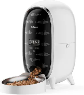 Automatic Cat Feeders, 3L Timed Cat Dry Food Dispenser, Auto Dog Feeder with 10s Voice Recorder, Automatic Pet Feeder Dual Power Supply, Pet Food Dispenser for Cats and Small Dogs