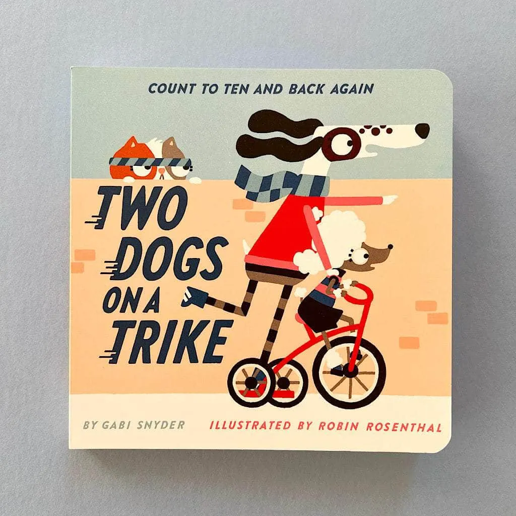 Baby Board Book-Two Dogs on a Trike