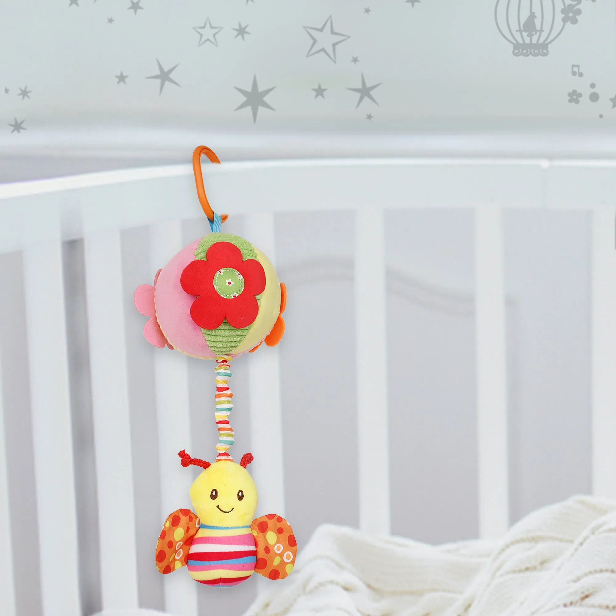 Baby Moo Butterfly Multicolour Hanging Pulling Toy