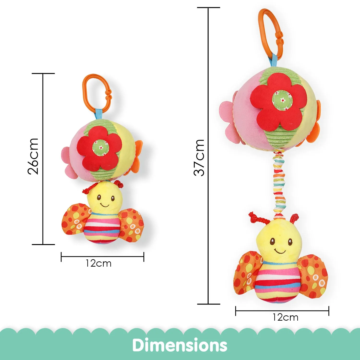 Baby Moo Butterfly Multicolour Hanging Pulling Toy