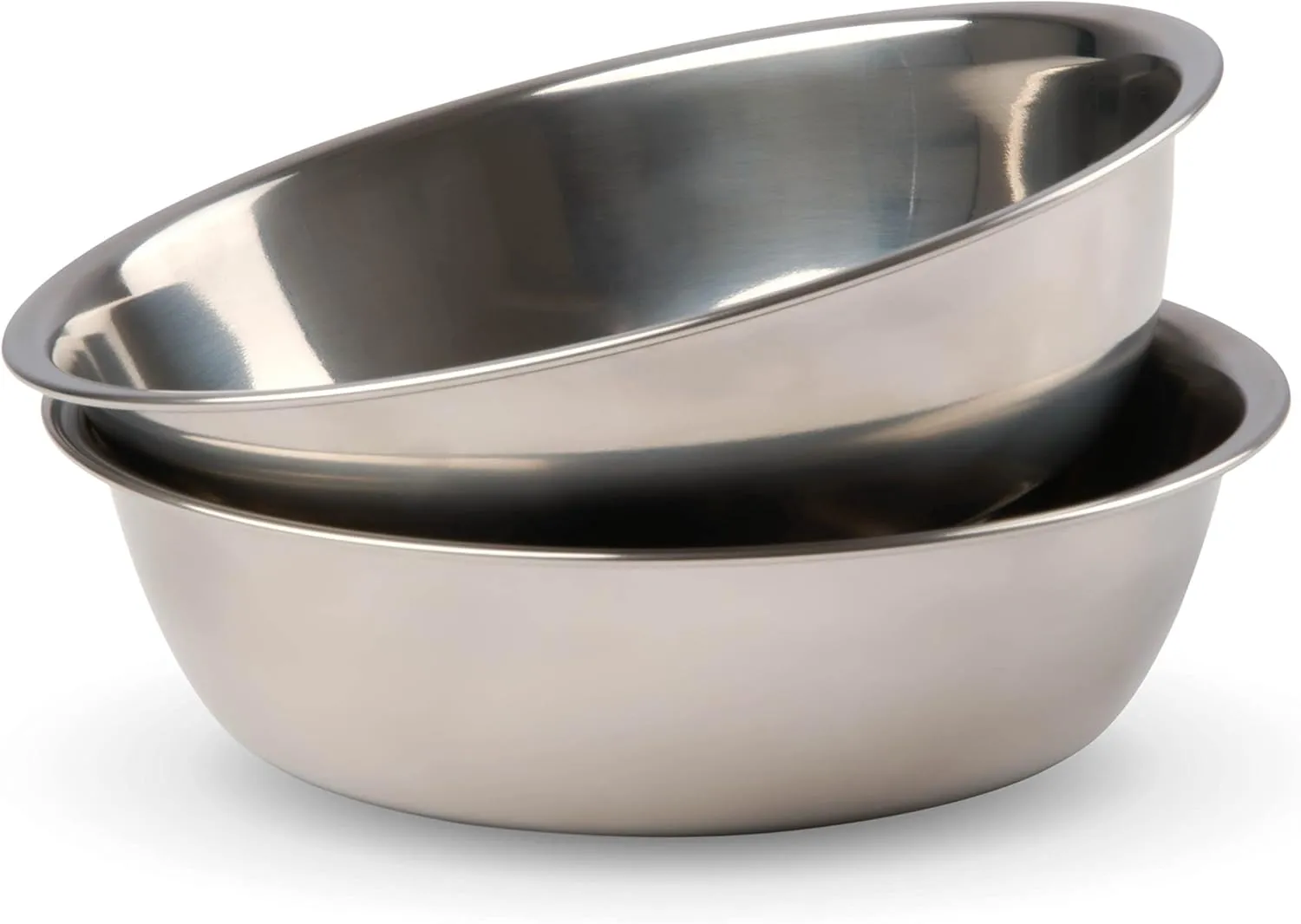 Bonza Two Piece Replacement Stainless Steel Dog Bowls for Pet Feeding Station. For Small Dogs and Cats,12oz