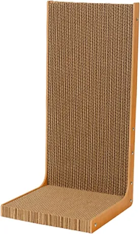 Cat Scratcher Pet Cat Toys Grinding Claw Furniture Protector Interactive Toy Cat Scratch Pads L Shaped Cat Scratching Board, Small