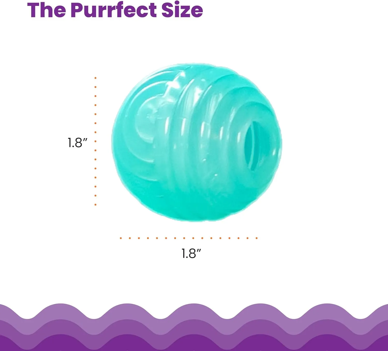 Catstages Ball Treat Stuffer Interactive Cat Toy, Green