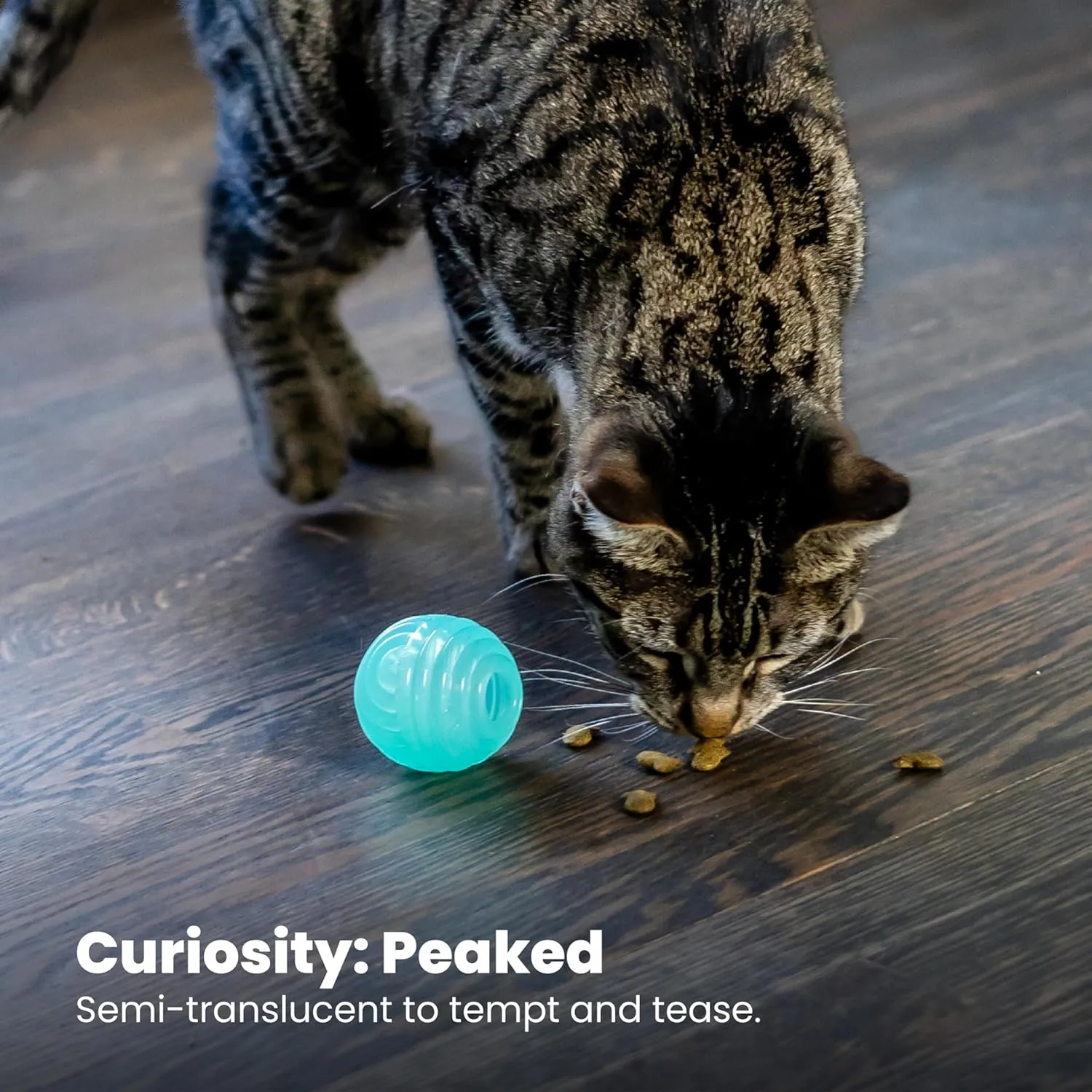 Catstages Ball Treat Stuffer Interactive Cat Toy, Green