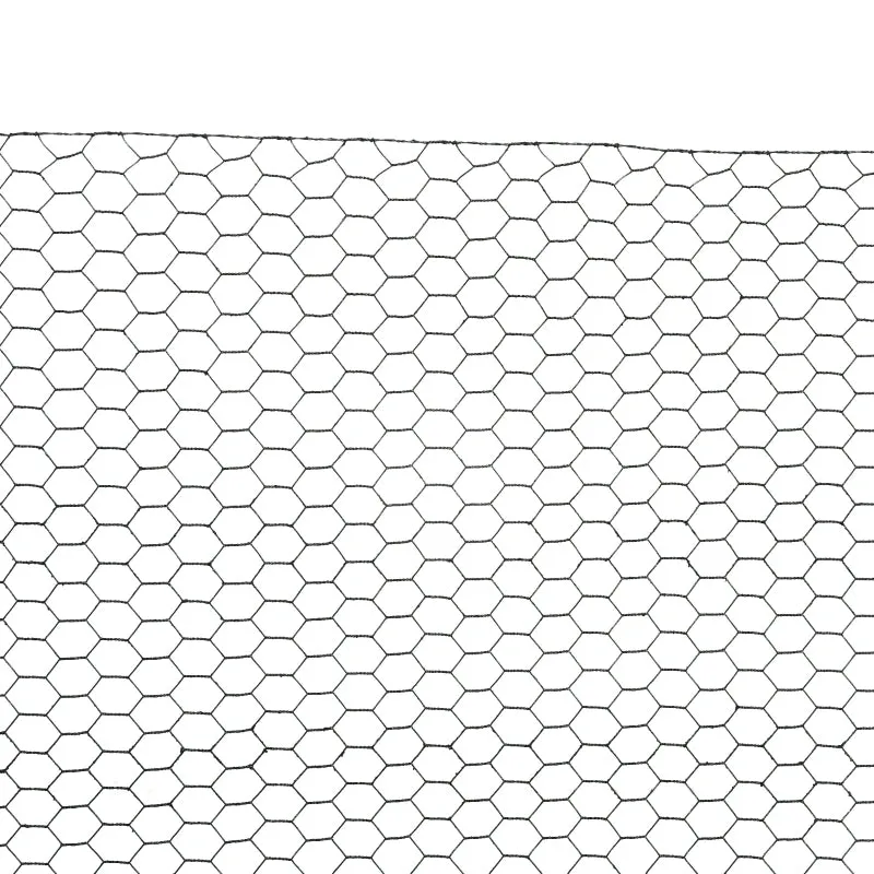 Dark Green 1m x 25m Foldable PVC Coated Chicken Wire Mesh Fence