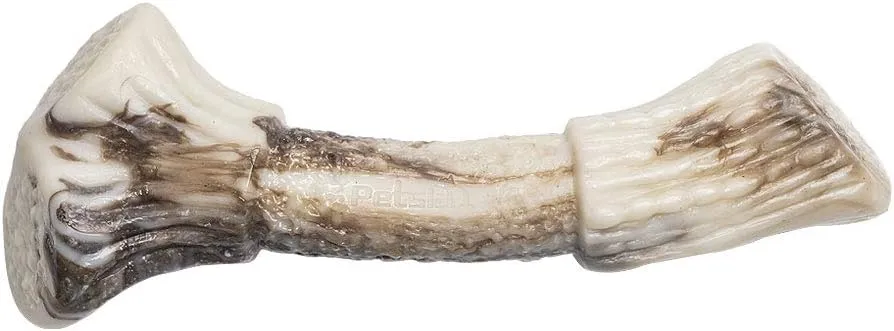 Durable Nylon Dog Chew Toys for Aggressive Chewers Large Medium Small Breeds, Indestructible Tough Dog Toy for Dog Teething Puppies (Antler Shape, 7.16 inches)