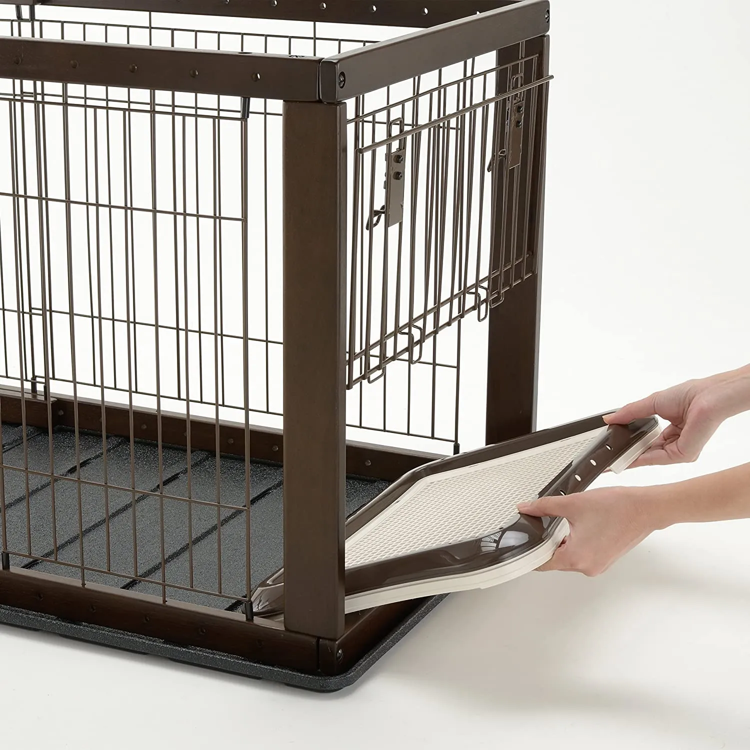 Expandable Pet Crate with Floor Tray - Richell