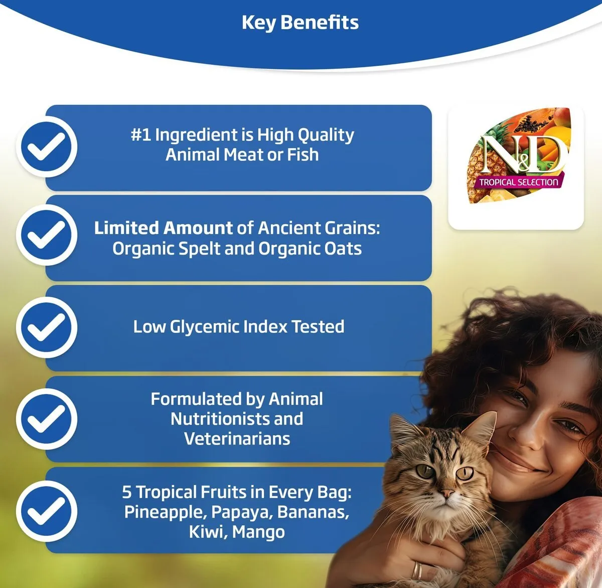 Farmina N&D Tropical Selection Chicken Neutered Dry Cat Food