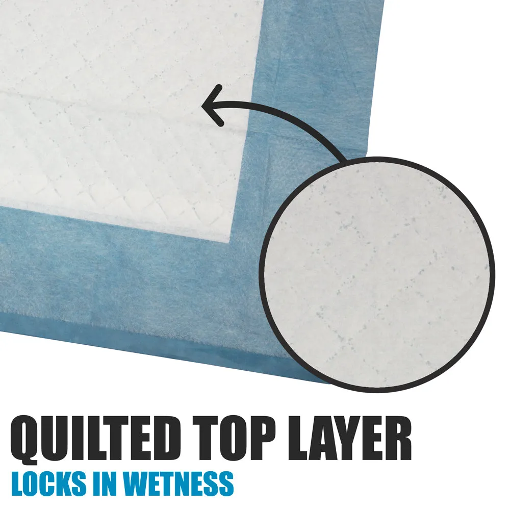 Fluffy Ventures Pet Potty Training Pads - Dog and Puppy, 22" x 22", 100/600/1200 Count, Bulk