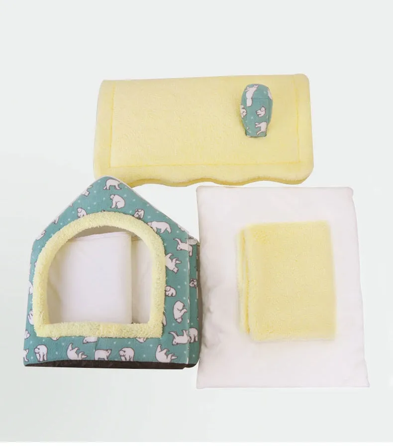 Foldable Pet house kennel bed mat