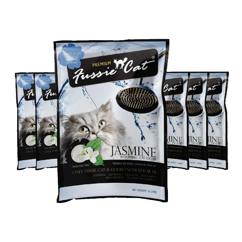 Fussie Cat Bentonite Litter Jasmine 10L