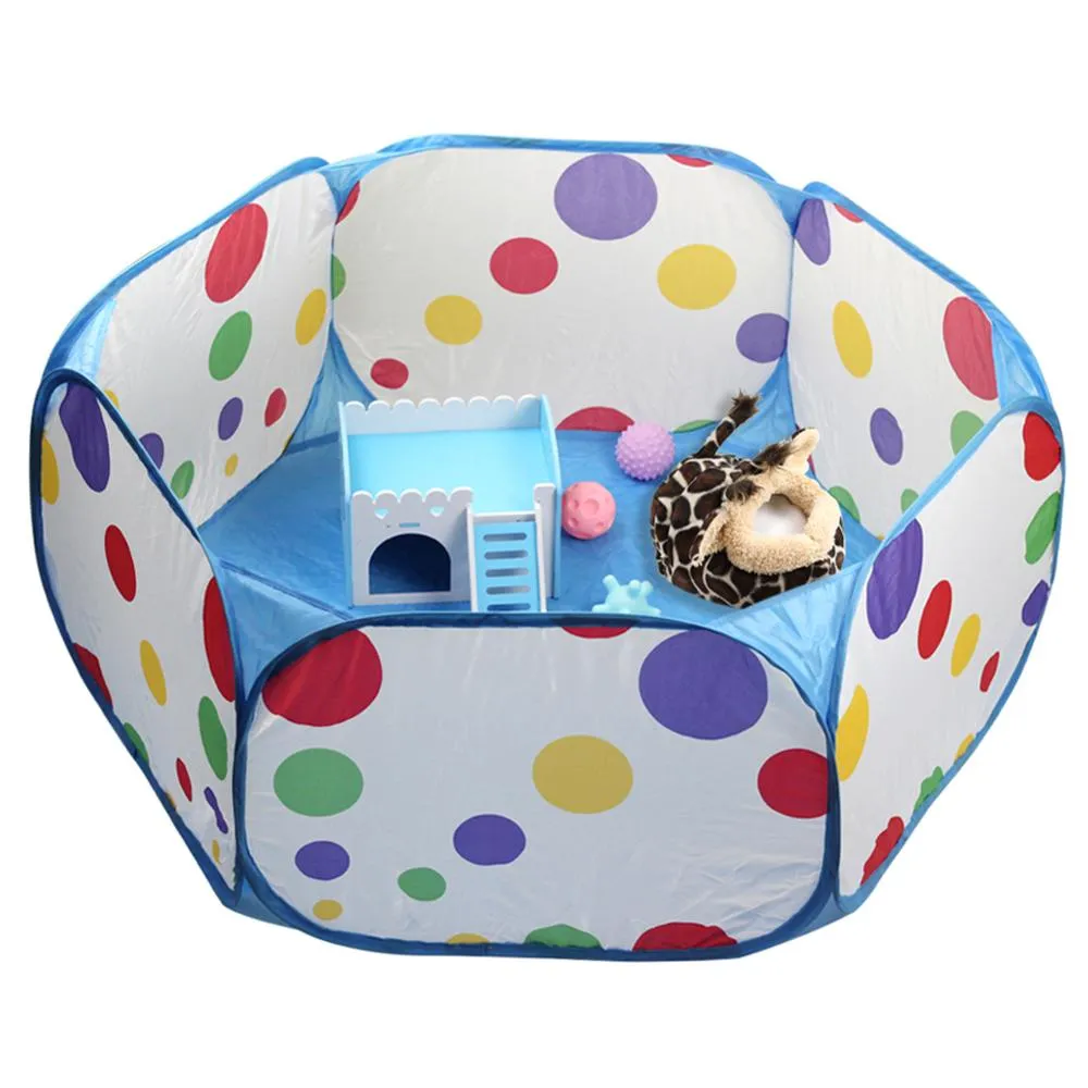 Gen 2 Pet Playpen Portable fashion Open Indoor / Outdoor Small Animal Cage Game Playground Fence for Pets
