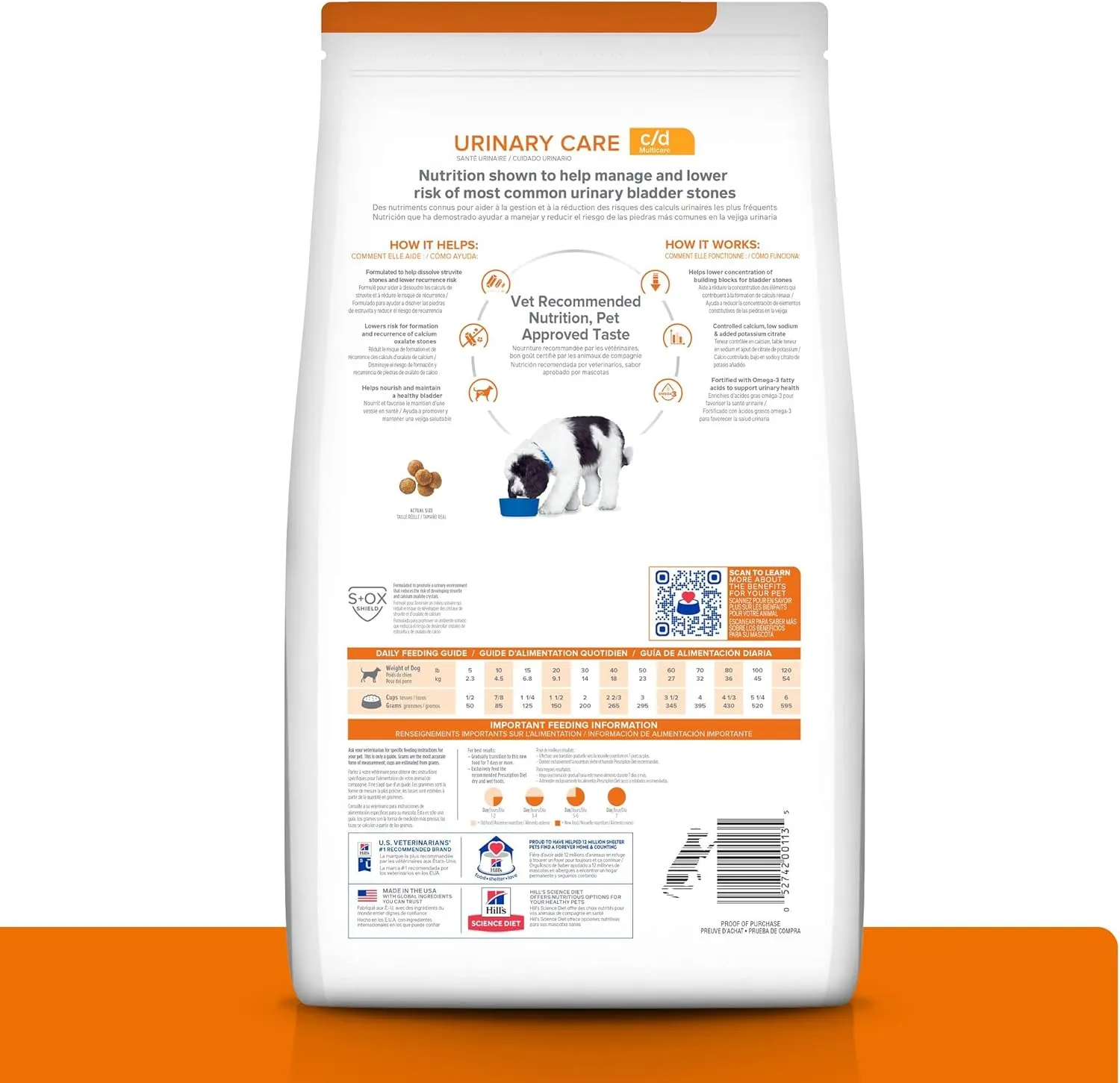Hill's Prescription Diet c/d Multicare Urinary Care Chicken Flavor Dry Dog Food, Veterinary Diet, 8.5 lb. Bag