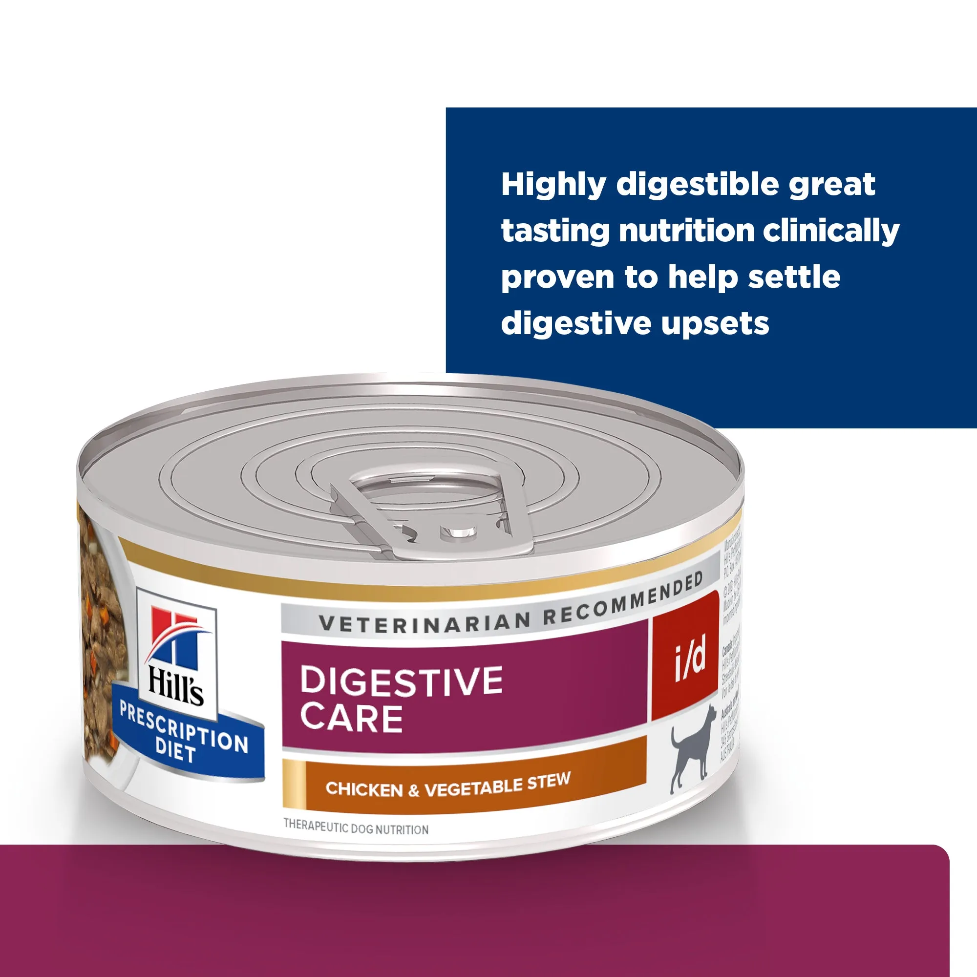 Hill's Prescription Diet i/d Digestive Care Chicken & Vegetable Stew Canned Dog Food 156g x 24