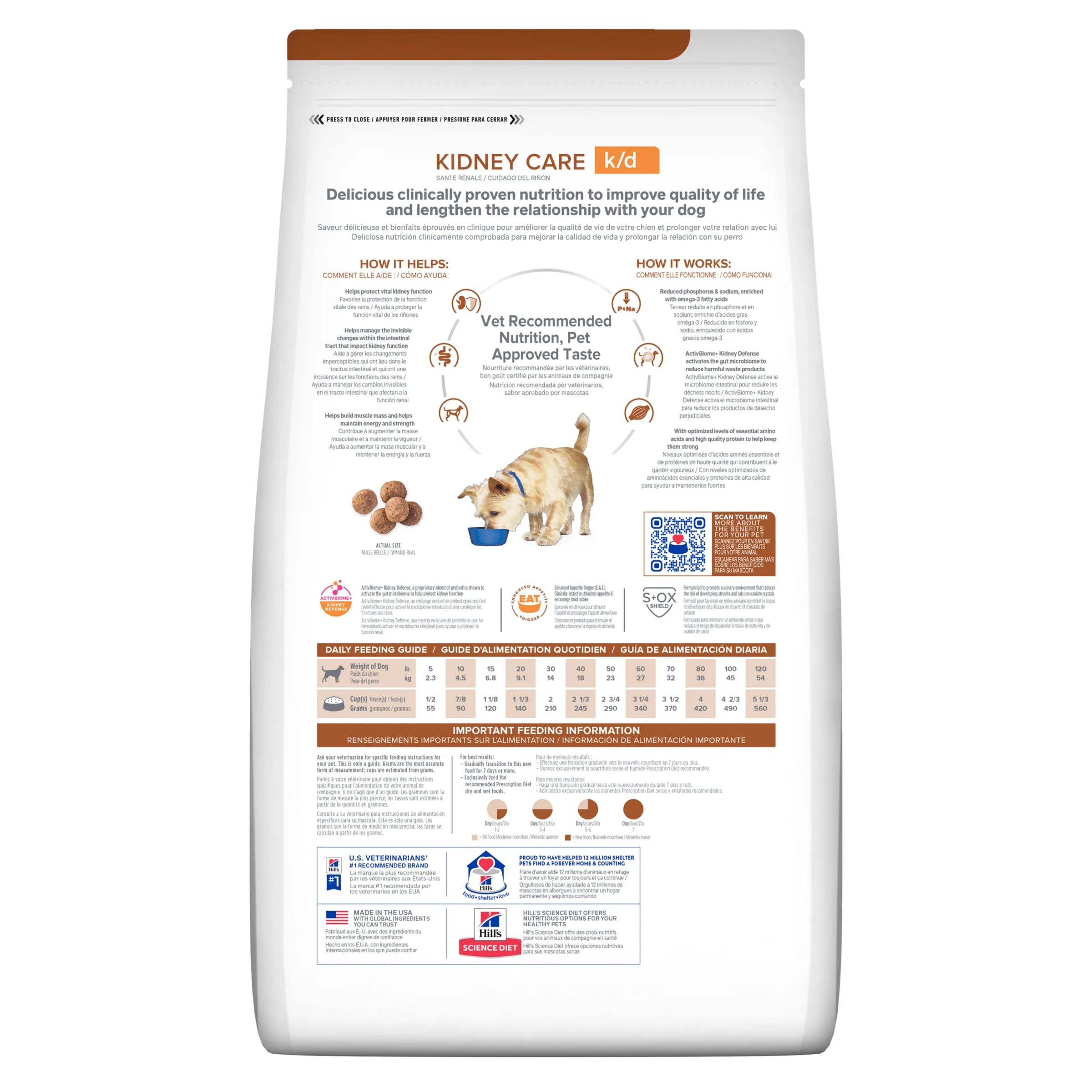 Hill's Prescription Diet k/d Kidney Care Dry Dog Food