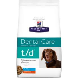 Hills Prescription Diet T/D Small Bite Chicken Dry Dog Food