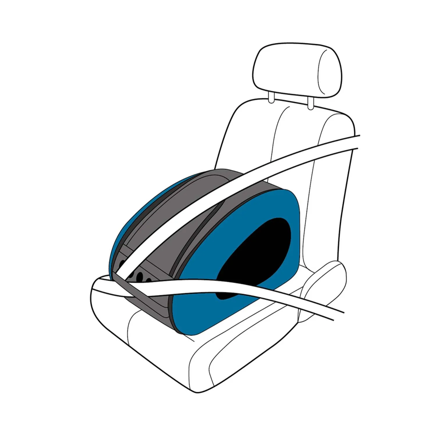 Ibiyaya 5in1 Combo Eva Stroller (Royal Blue)