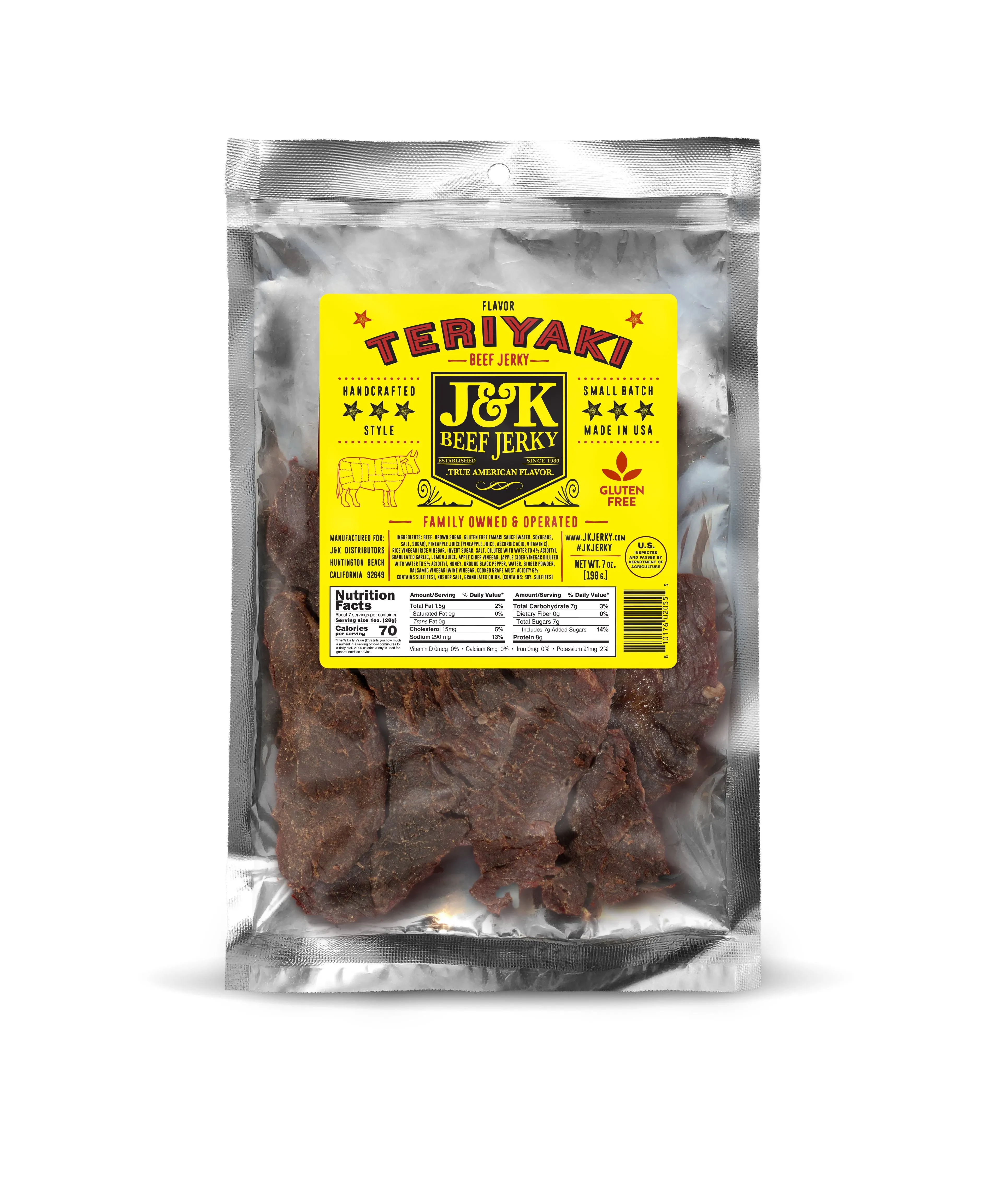 J&K Beef Jerky - Teriyaki Flavor