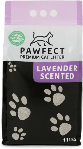 Lavender Scented Clumping Cat Litter  9.6 lb / 5L, Lightweight, Dust-Free, Strong Odor Control, Turkish White Bentonite