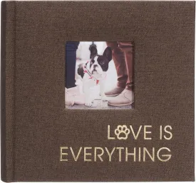 Malden International Designs 1 Up 4x6 Love is everything Brown Pet Fabric  7.62 x 7.62 