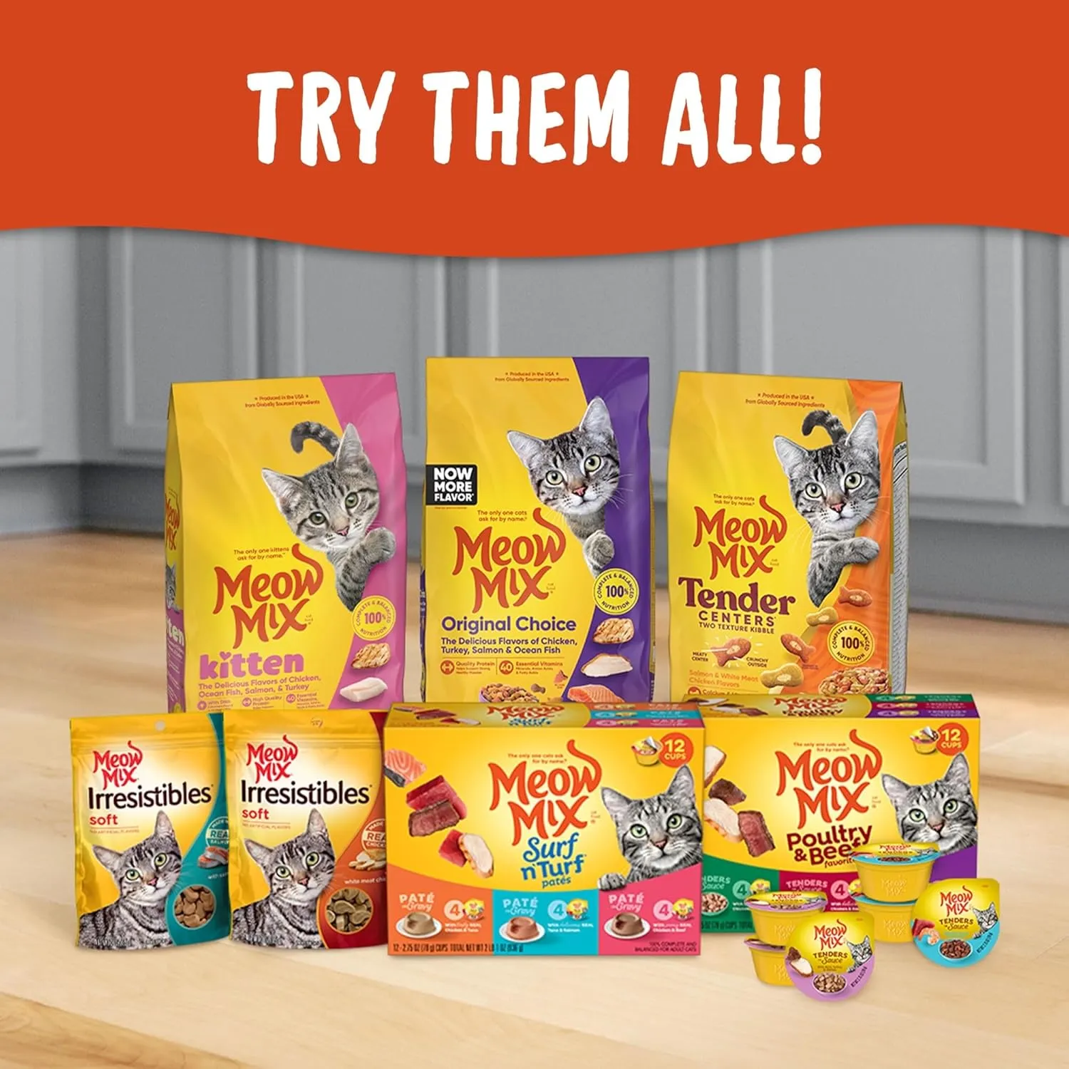 Meow Mix Seafood Favorites Chunks in Gravy Wet Cat Food Variety Pack, 2.75 Ounce (Pack of 12)