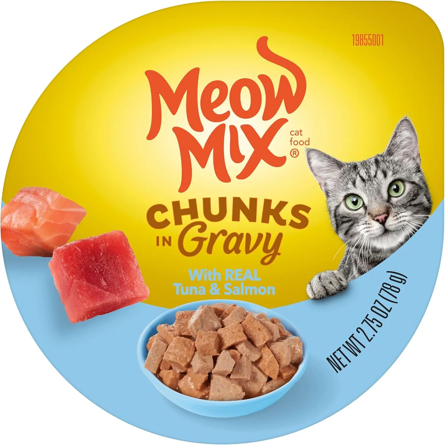Meow Mix Seafood Favorites Chunks in Gravy Wet Cat Food Variety Pack, 2.75 Ounce (Pack of 12)