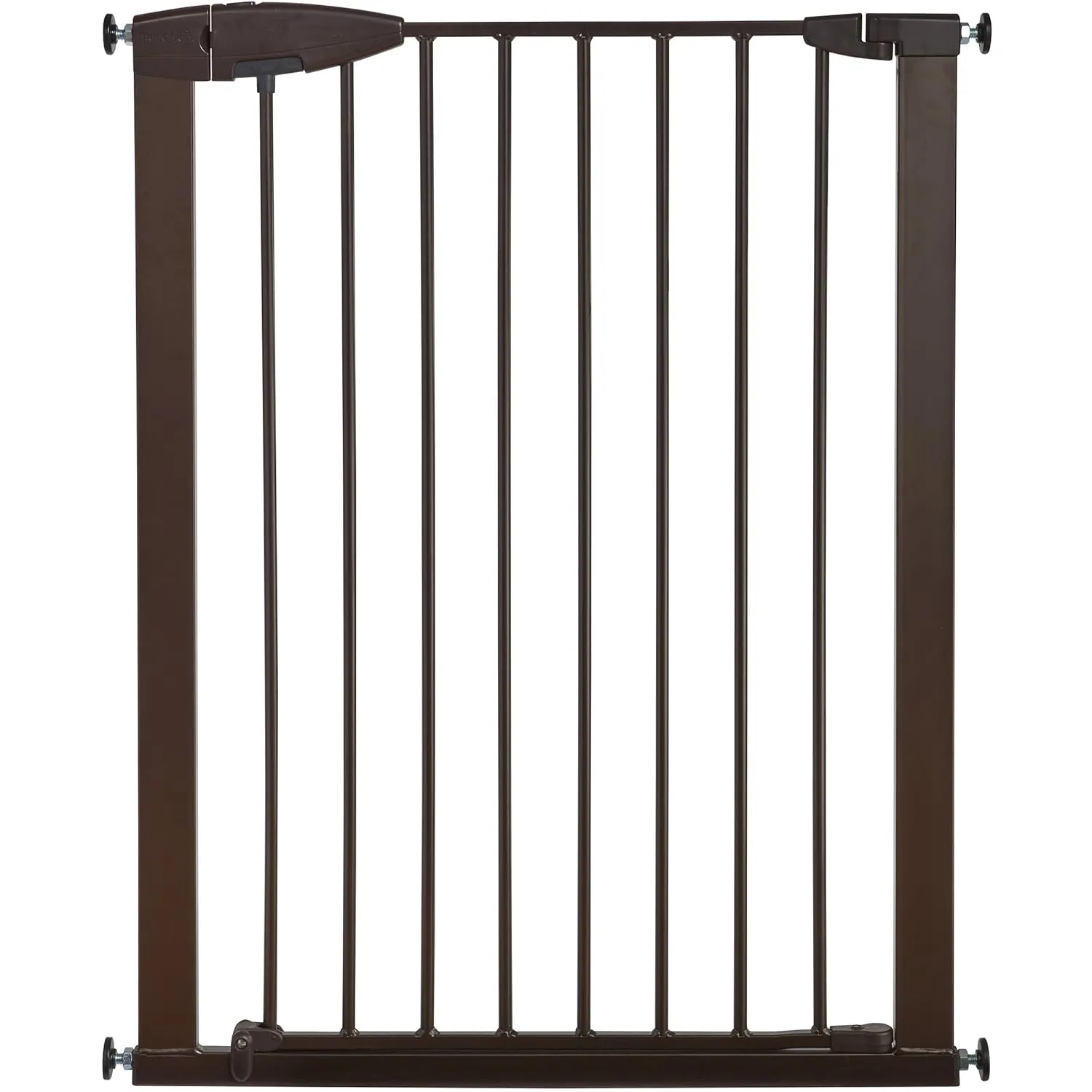 Munchkin Easy Close XL Pressure Mounted Baby Gate for Stairs, Hallways and Doors, Walk Through with Door, 29.5" - 51.6" Wide, Metal, Bronze