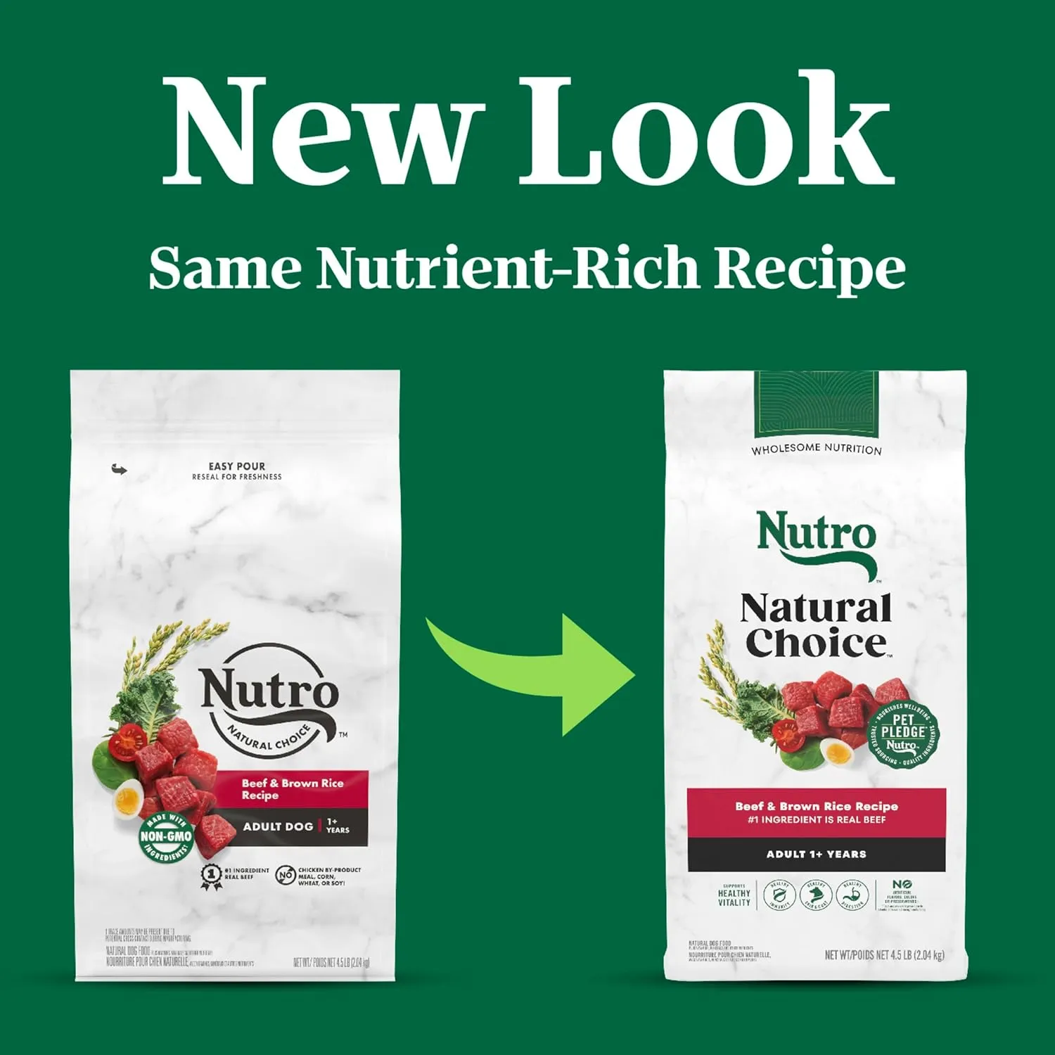 Nutro Natural Choice Adult Dry Dog Food, Beef and Brown Rice Recipe, 45 lbs.