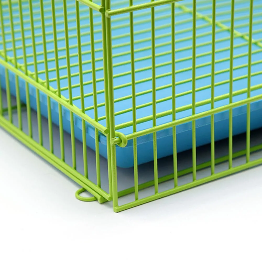 PAWS ASIA Factory Cheap Medium Green Stacked Foldable Bird Cage From China