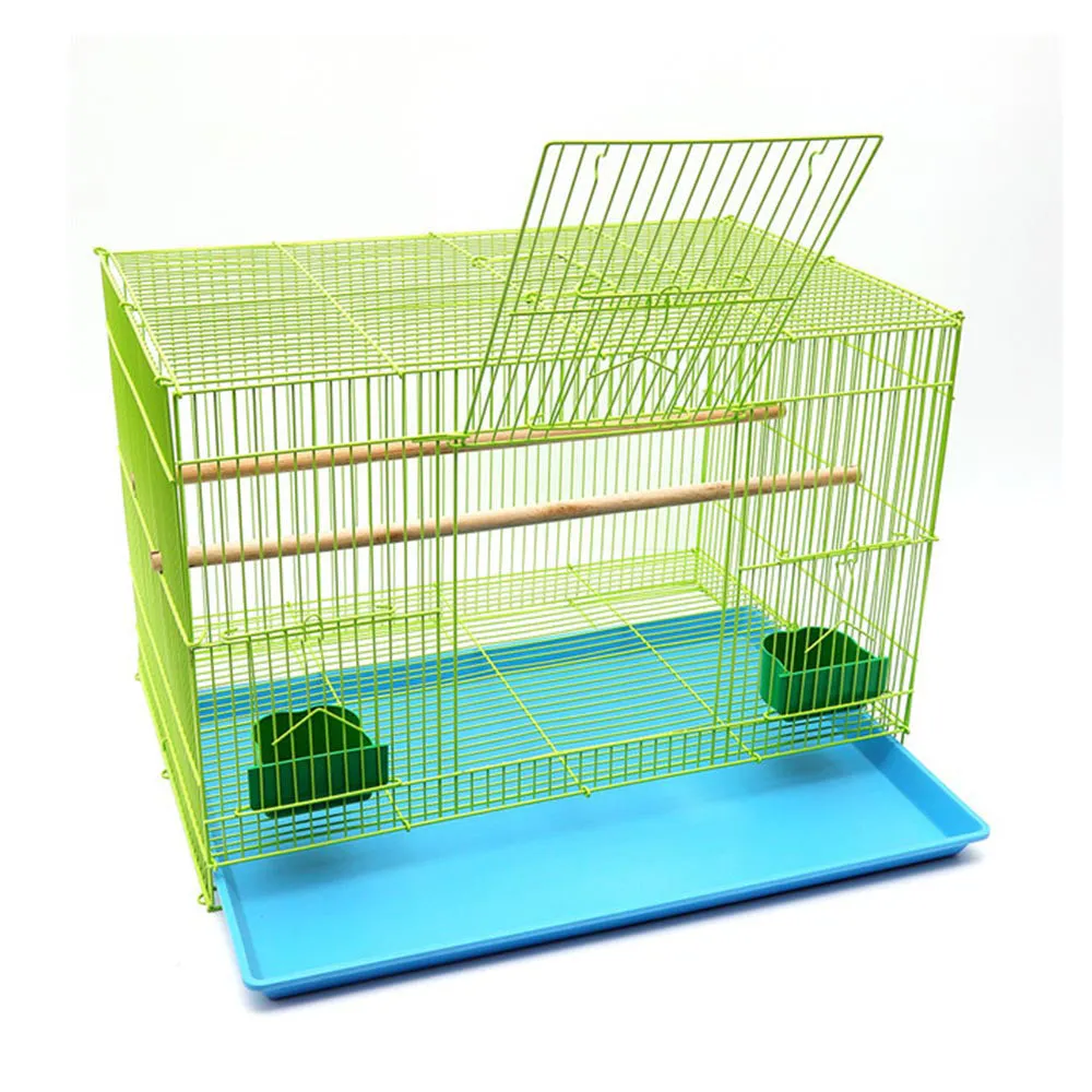 PAWS ASIA Factory Cheap Medium Green Stacked Foldable Bird Cage From China