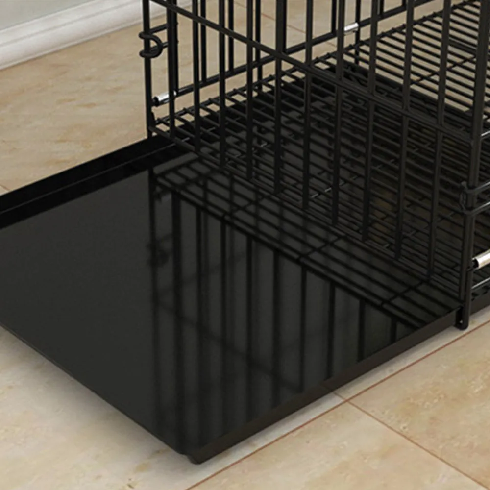 PAWS ASIA Wholesale High Quality Foldable Stackable Heavy Duty Large Dog Cage Metal Kennels With Plastic Tray