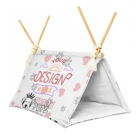 Pet Crawl House | Flax - YOUR DESIGN HERE Custom Cat Houses, Custom Pet Tent, Custom Pet Crawl House - Cushy Pups