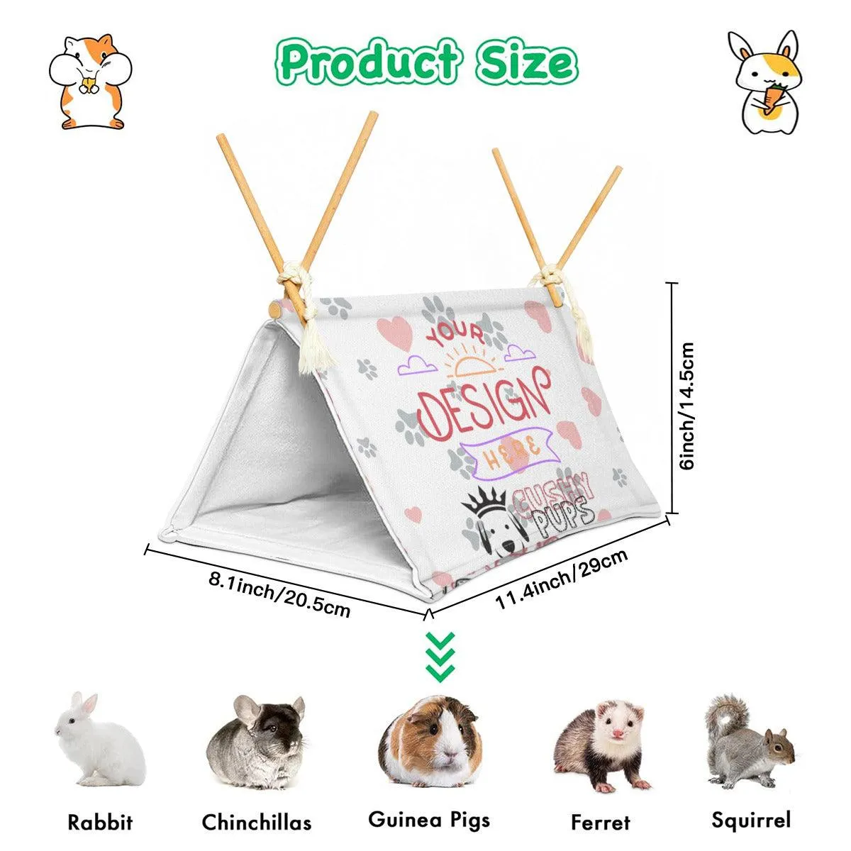 Pet Crawl House | Flax - YOUR DESIGN HERE Custom Cat Houses, Custom Pet Tent, Custom Pet Crawl House - Cushy Pups