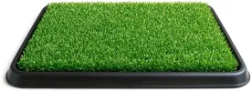 Pet Green Potty Training Toilet Artificial Grass Pad  Sustainable Dog Grass Pad with Tray for Apartment, Home  Dog Potty Tray Pet Mat for Easy Training  Easy to Clean  Extra Refill Available