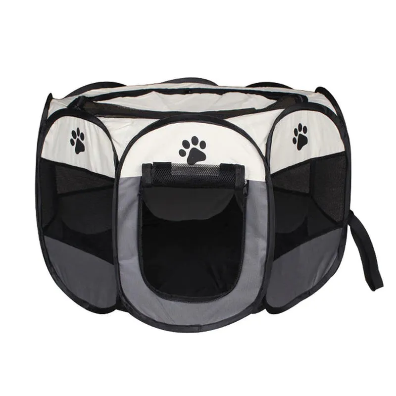 Pet Tent Portable Dog House Folding Pet Cage Indoor Cat Tent Puppy Kennel House for Large Dogs Cat Rabbits Outdoor Pet Playpen