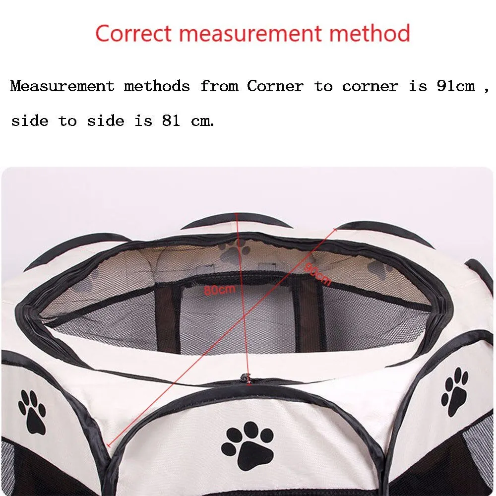 Pet Tent Portable Dog House Folding Pet Cage Indoor Cat Tent Puppy Kennel House for Large Dogs Cat Rabbits Outdoor Pet Playpen