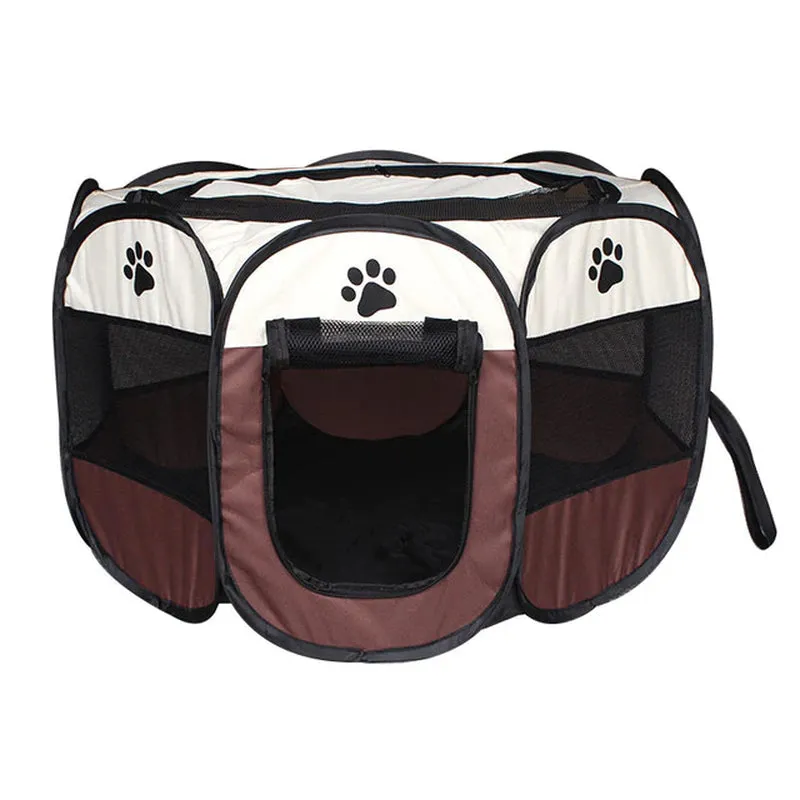 Pet Tent Portable Dog House Folding Pet Cage Indoor Cat Tent Puppy Kennel House for Large Dogs Cat Rabbits Outdoor Pet Playpen