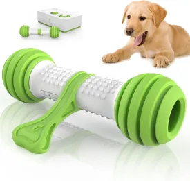 PETGEEK Interactive Dog Toys, Motion Activated Electronic Dog Toy Interactive Dog Bone Toys for Medium Large Dogs, USB Rechargeable Automatic Dog Toy for Boredom and Stimulating (Green)