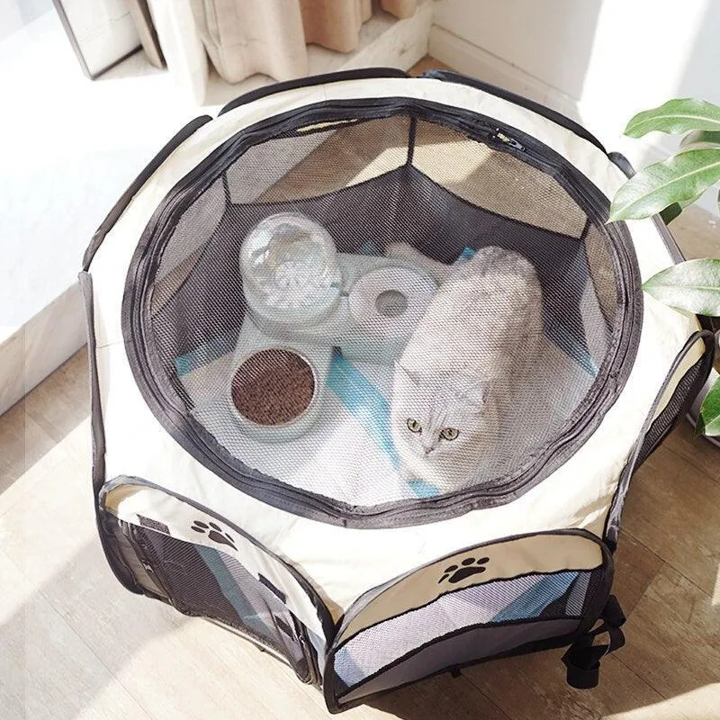 Portable and Foldable Octagonal Dog Tent