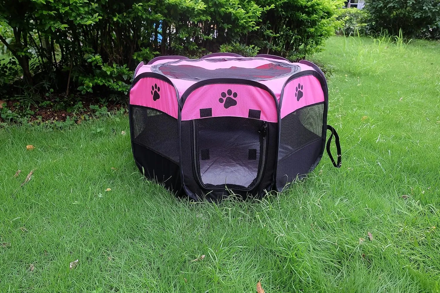 Portable Pet Playpen,Foldable Dog Playpen for Dogs and Cats,Rabbits,Pet Exercise Pet Tents Indoor Outdoor Use (S(28.7" x 28.7" x 16"), Rosered)