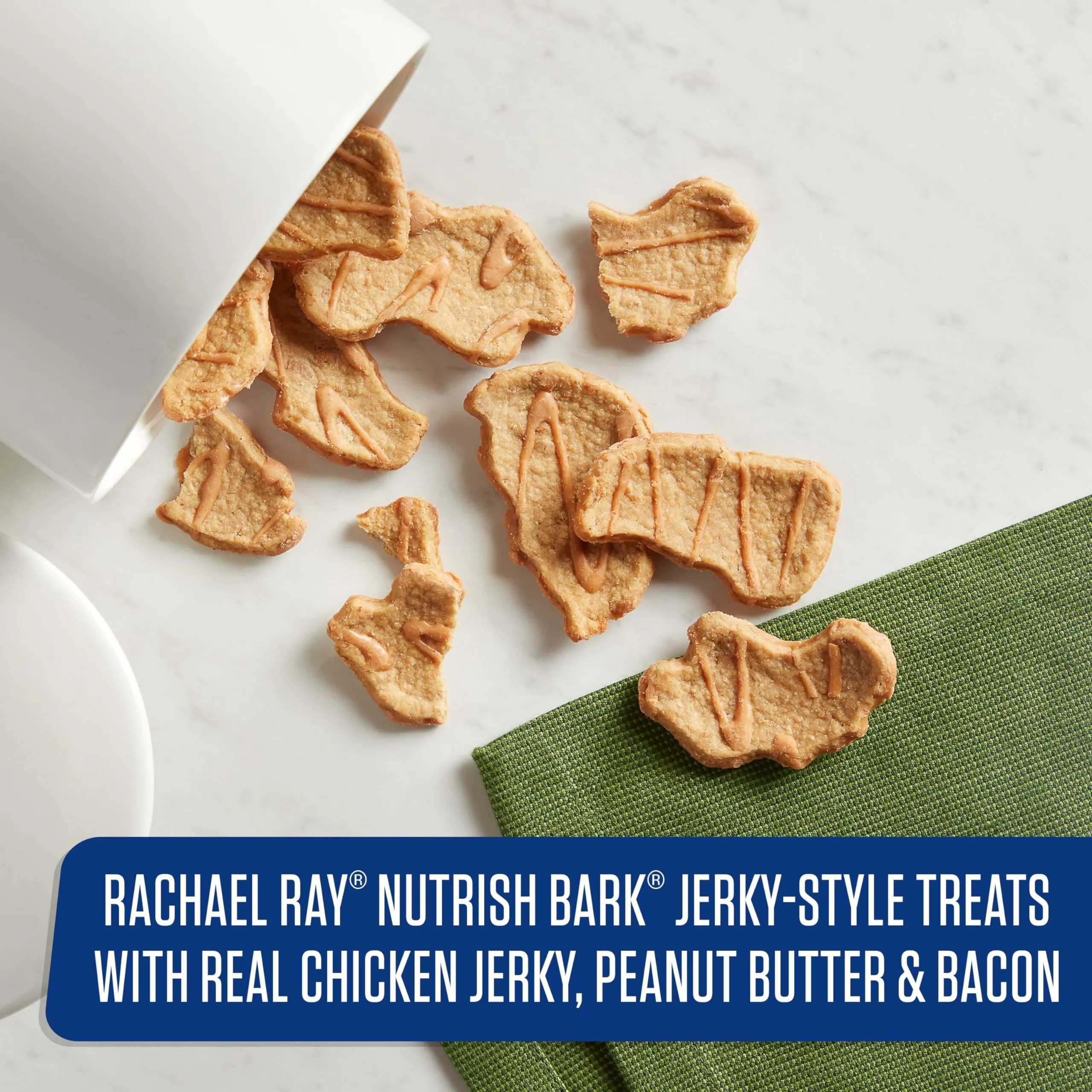 Rachael Ray Nutrish Jerky-Style Beef Peanut Butter Chicken and Bacon Jerky Dog Treats - 4.5 Oz