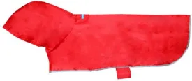 RC Pet Products Packable Dog Rain Poncho, Crimson, Medium