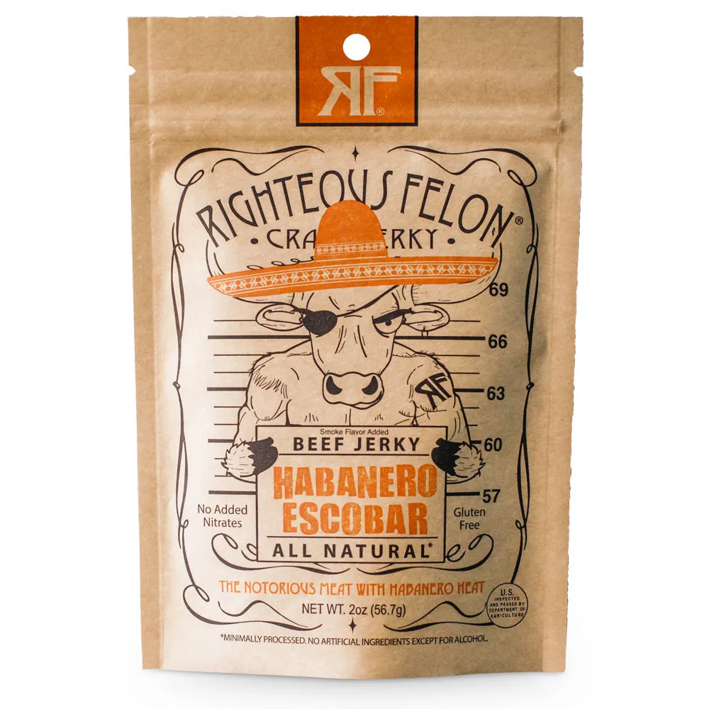 RIGHTEOUS FELON HABANERO ESCOBAR BEEF JERKY