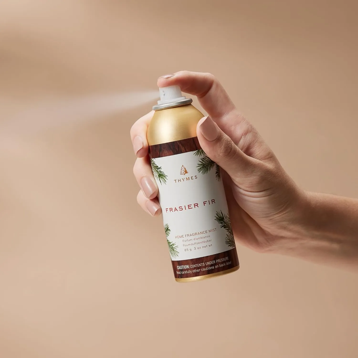 Thymes Home Fragrance Mist  Room Air Fresheners for Home Long Lasting  Air Freshener Spray  Pine Room Spray with Notes of Crisp Siberian Fir Needles, Cedarwood & Sandalwood (Frasier Fir, 3 oz)