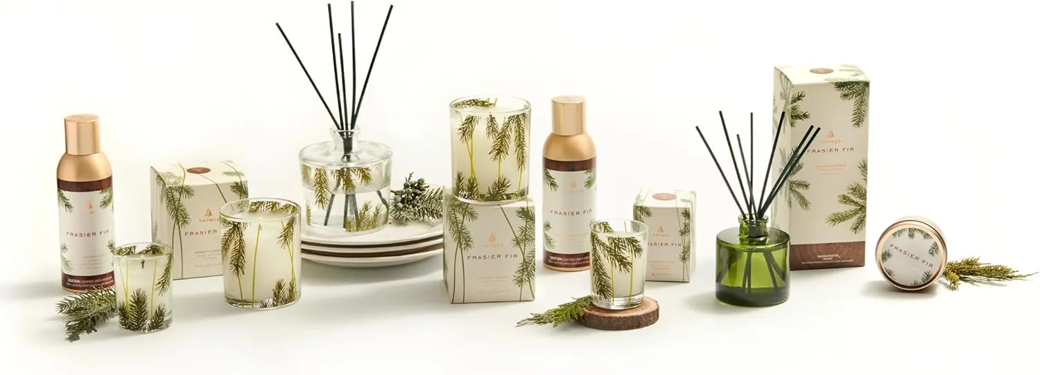 Thymes Home Fragrance Mist  Room Air Fresheners for Home Long Lasting  Air Freshener Spray  Pine Room Spray with Notes of Crisp Siberian Fir Needles, Cedarwood & Sandalwood (Frasier Fir, 3 oz)