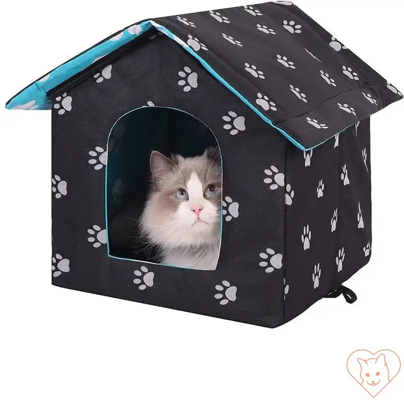 Waterproof Outdoor Cat House - Rainproof Pet Shelter