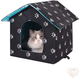 Waterproof Outdoor Cat House - Rainproof Pet Shelter